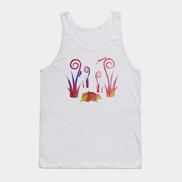 Hedgehog and insects Tank Top by TheJollyMarten